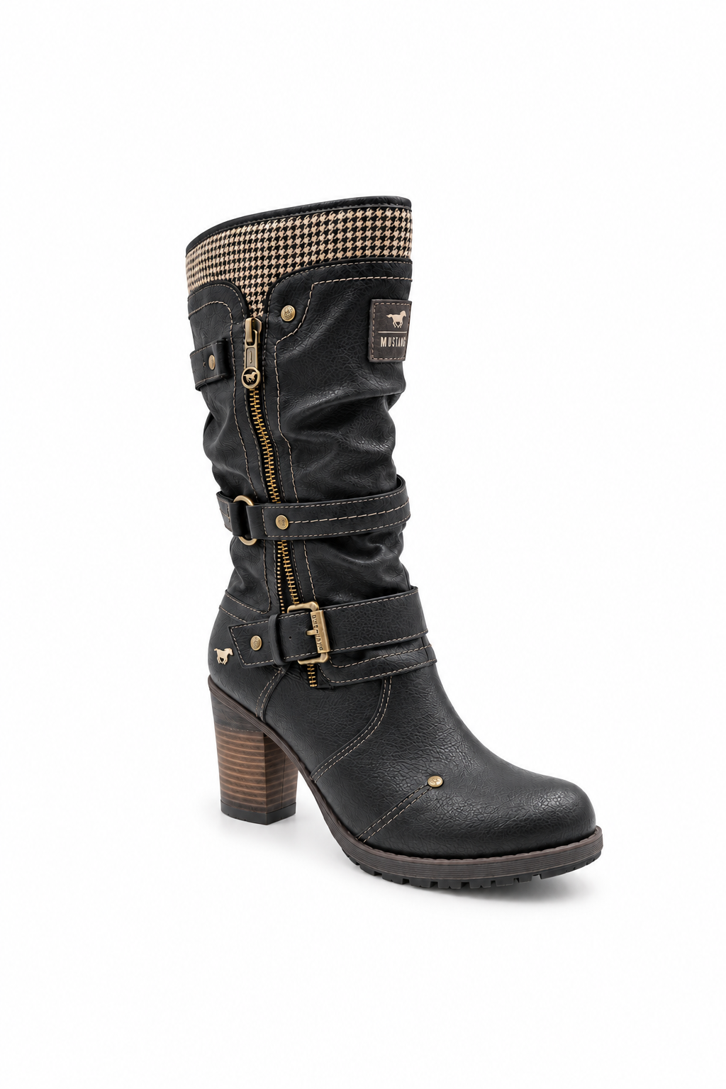 Bottes Mustang noires fourrées femme Mustang Palma pointure 39