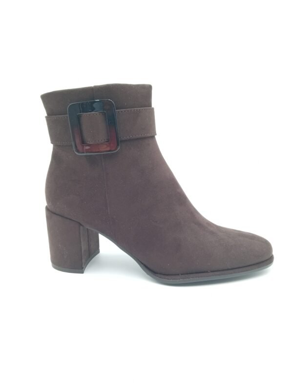 Bottines Marco Tozzi mocca à talon pointures 39 et 40