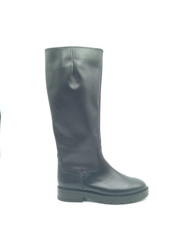 Bottes Gabor cuir noir mollet large pointure 38