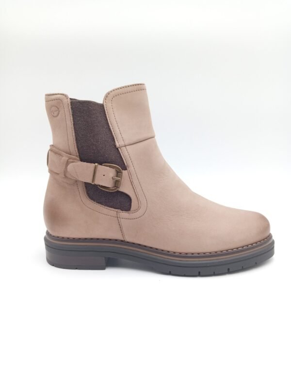 Bottines Tamaris cuir beige femme pointure 39