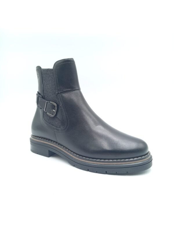 Bottines Tamaris cuir noir femme pointure 39
