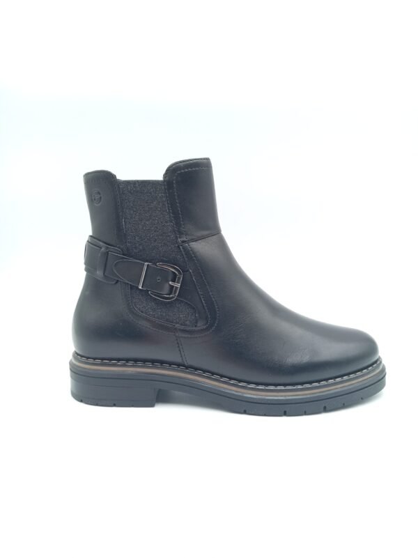 Bottines Tamaris cuir noir femme pointure 39