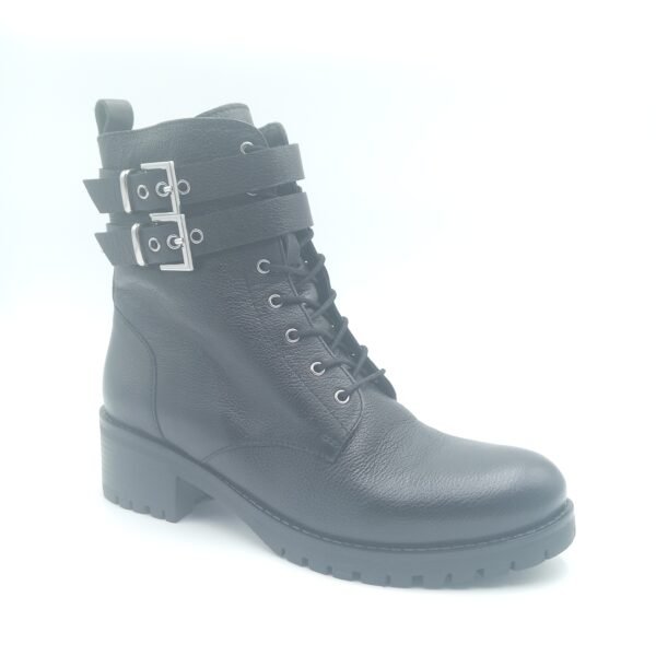 Bottines Cosmoparis cuir noir grainé Davina pointure 39