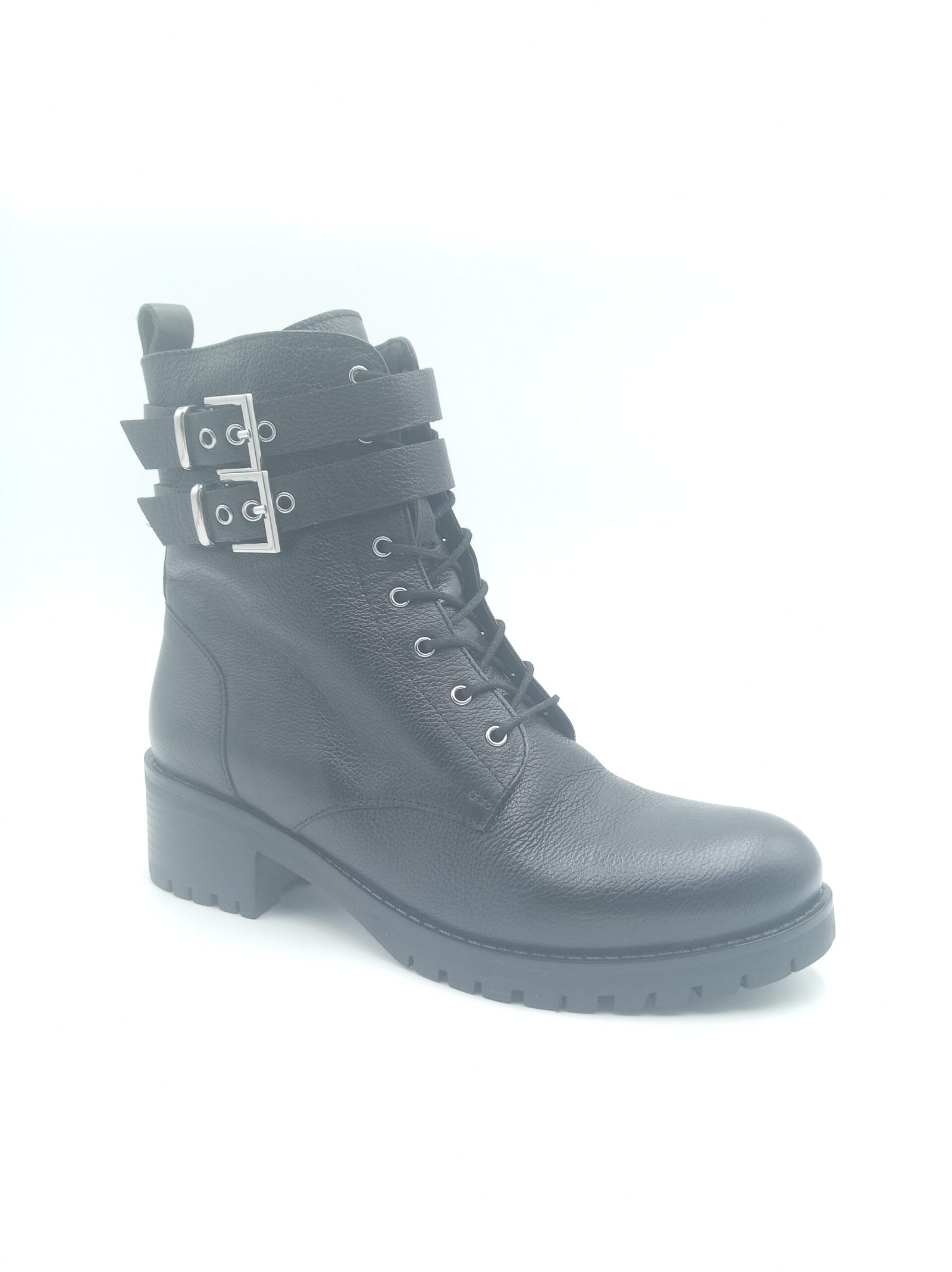 Bottines Cosmoparis cuir noir grainé Davina pointure 39
