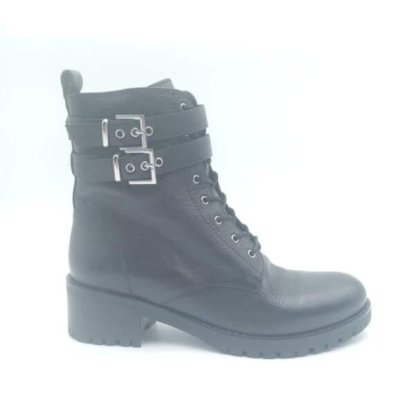 Bottines Cosmoparis cuir noir grainé Davina pointure 39