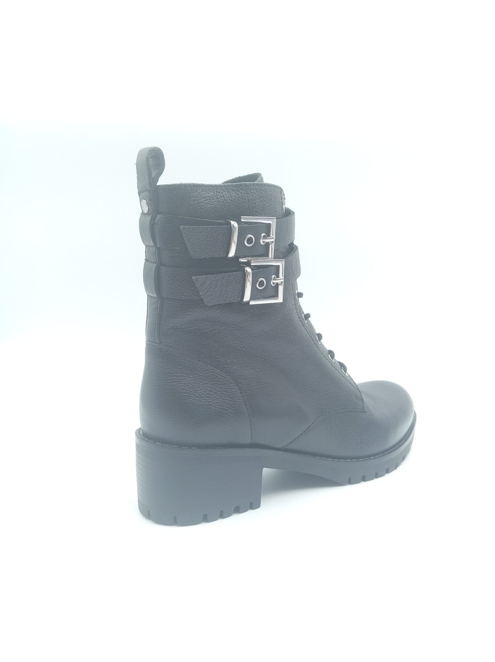 Bottines Cosmoparis cuir noir grainé Davina pointure 39