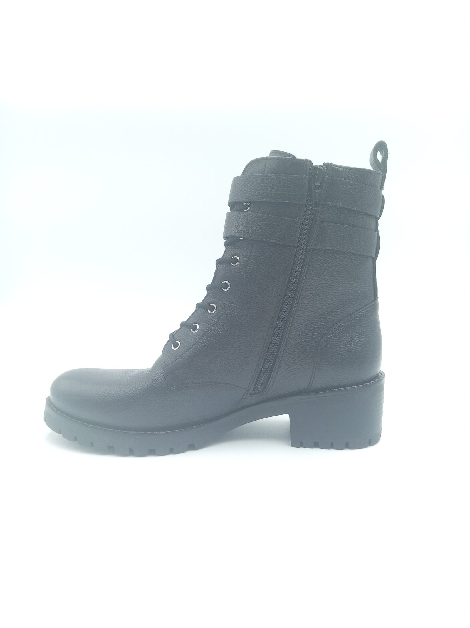 Bottines Cosmoparis cuir noir grainé Davina pointure 39