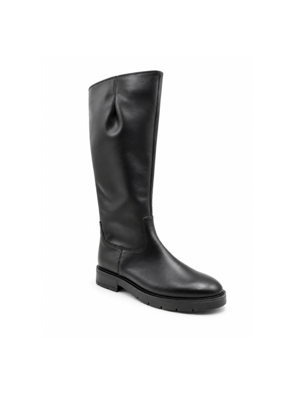 Bottes Gabor cuir noir mollet large pointure 38